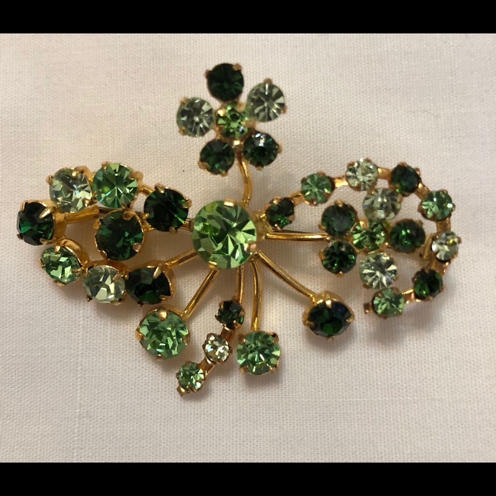 Vintage Austrian made shamrock style brooch